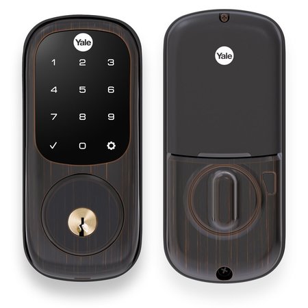 Assure Touchscreen Deadbolt with ZigBee US10BP Oil Rubbed Bronze Permanent Finish -  YALE REAL LIVING, YRD226HA210BP